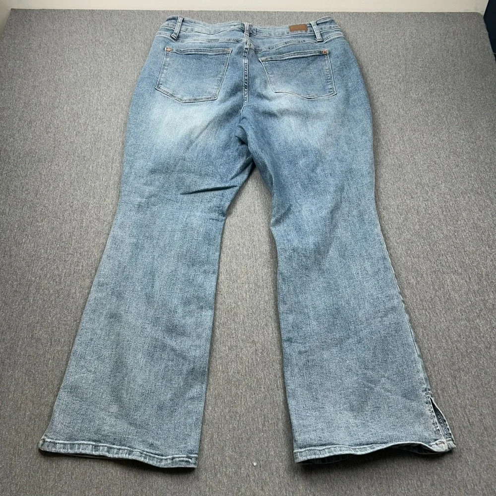 Judy Blue Slim‎ Bootcut Jeans Womens 18W Light Wash Stretch Blue Denim Pants